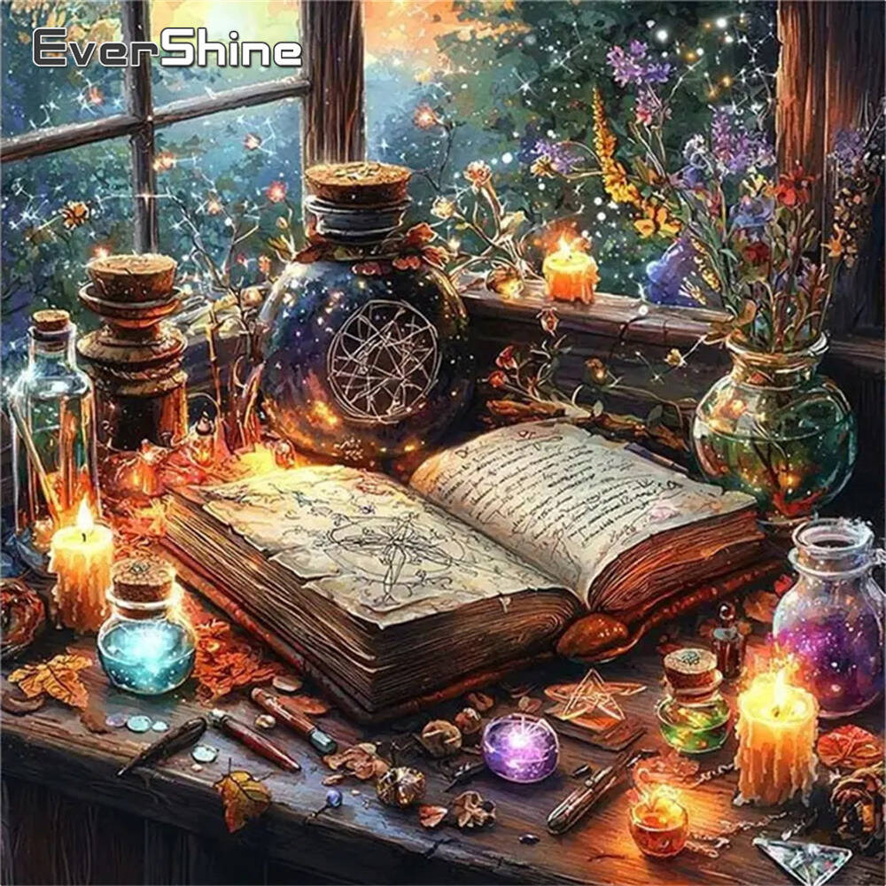 Embroidery Journal Book - Evershine DIY Full Square Round Diamond