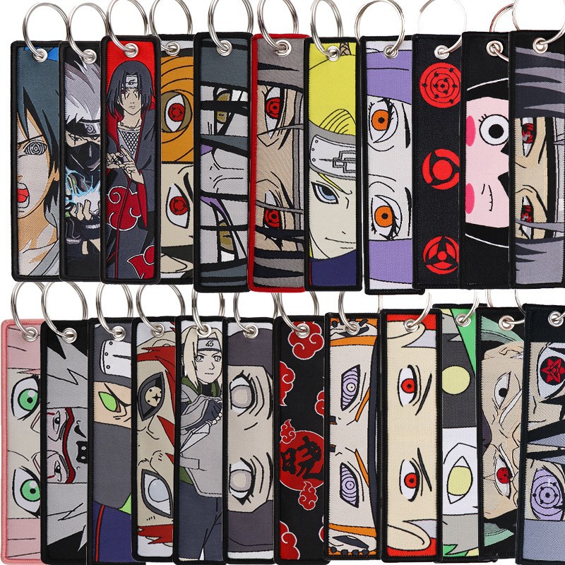 Embroidery Gift Ideas - Anime Naruto Embroidery Key Fobs Cool
