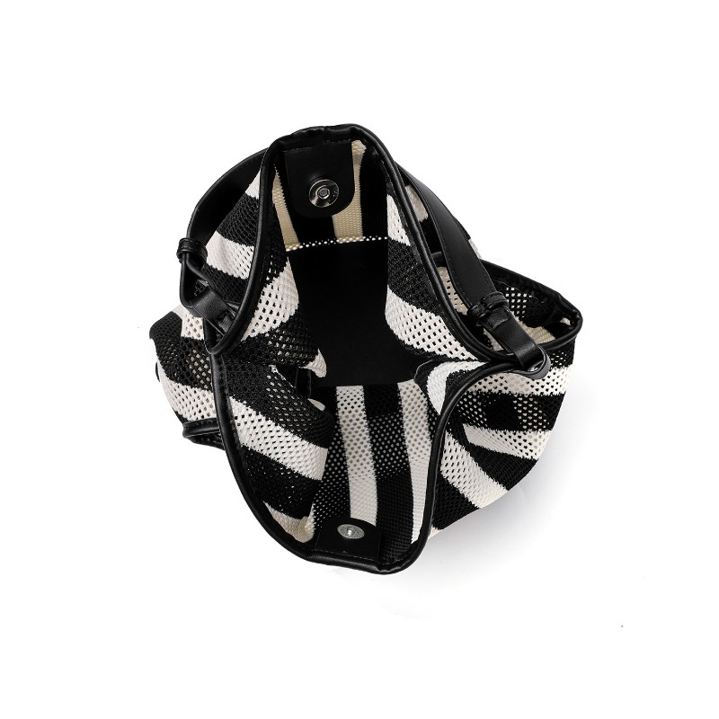 Striped Woven Large Capacity T - Embroidery Motif ulasan dan harga
