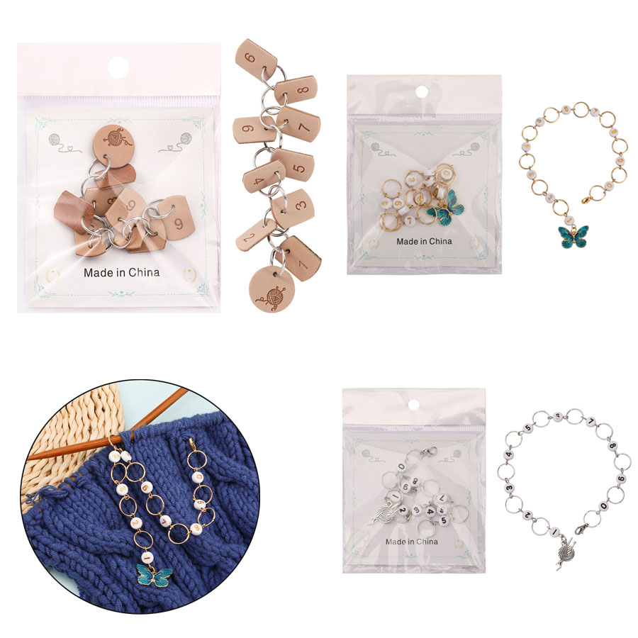 Sweater Crochet Butterfly Knit - Stitch Marker Ring ulasan dan harga