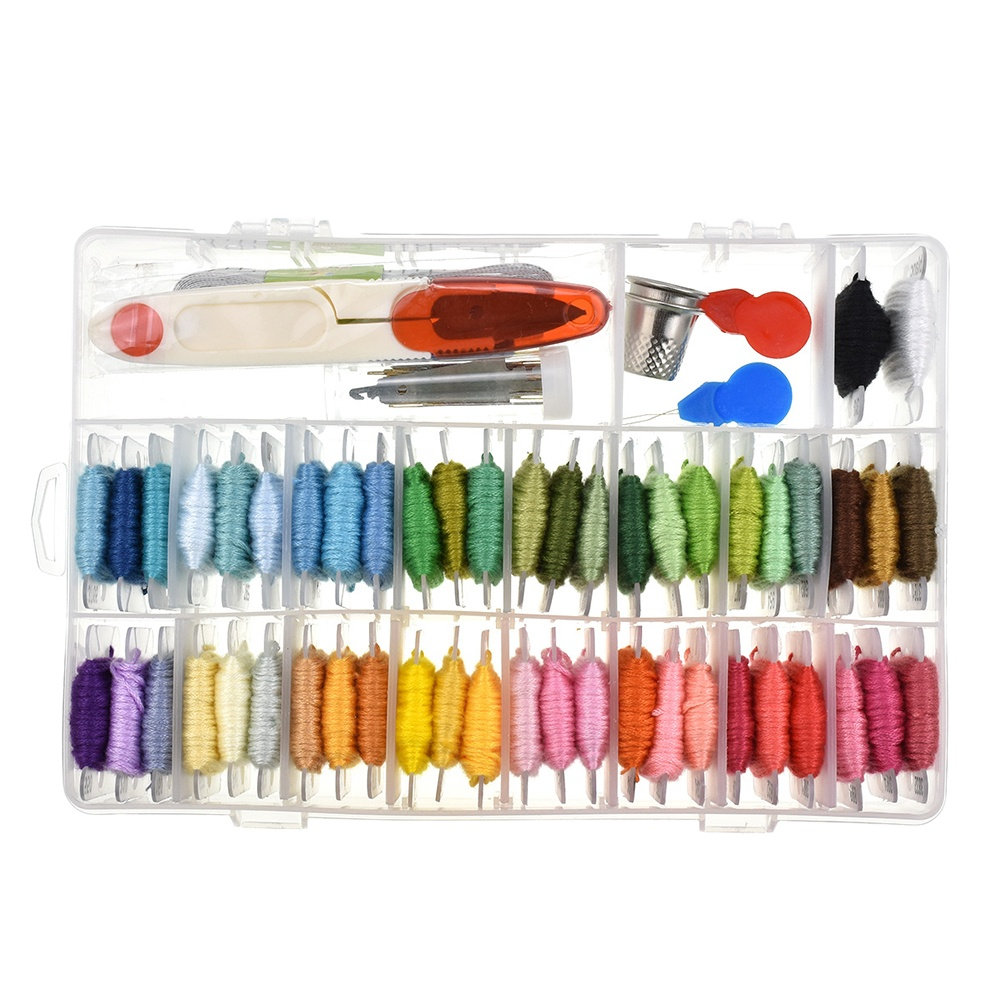50 Assorted Embroidery Kit Sup - Embroidery For Beginners ulasan dan harga