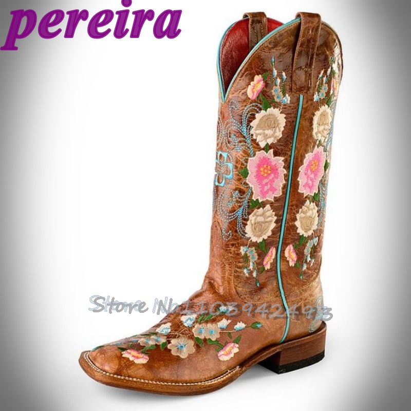Embroidered Flower Boots Rose  - Embroidery Roses ulasan dan harga