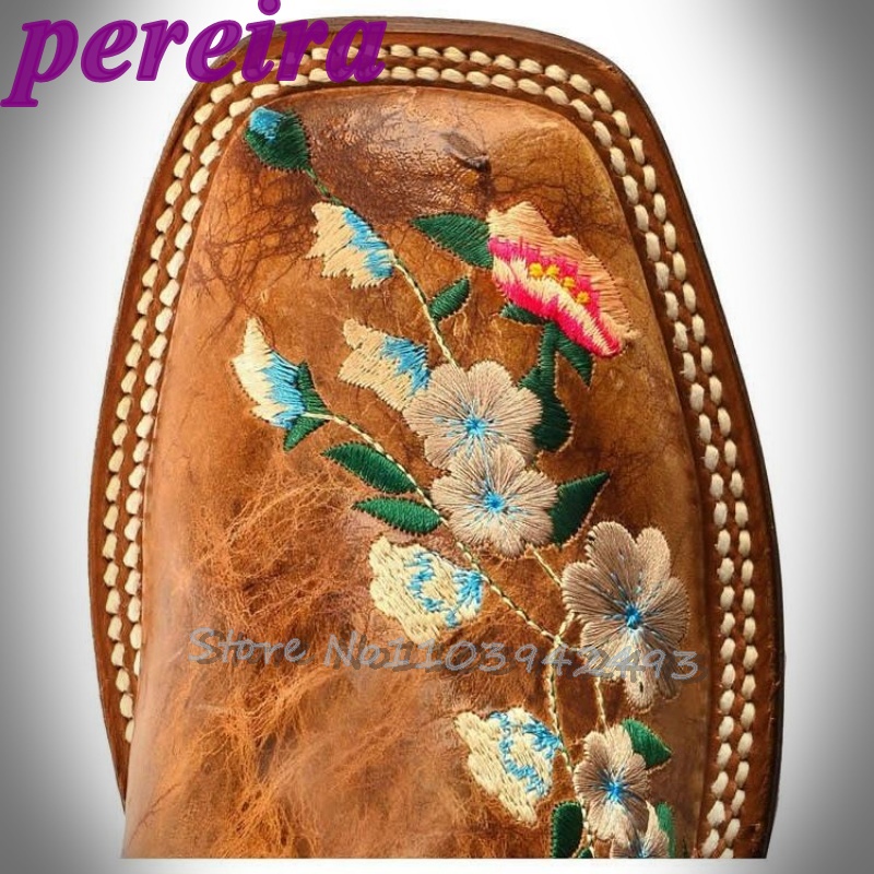 Embroidered Flower Boots Rose  - Embroidery Roses ulasan dan harga