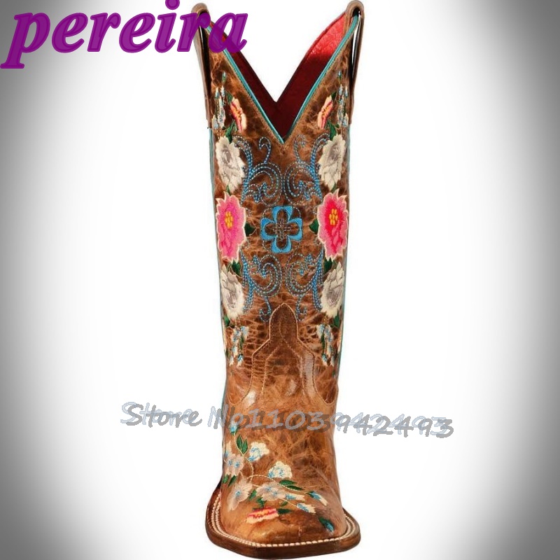 Embroidered Flower Boots Rose  - Embroidery Roses ulasan dan harga