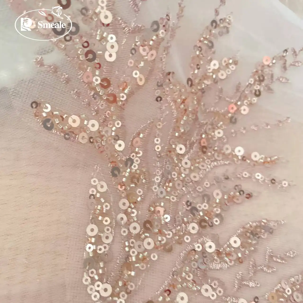 5Pair-2Pair.Rose Gold Sequin T - Embroidery Youtube ulasan dan harga
