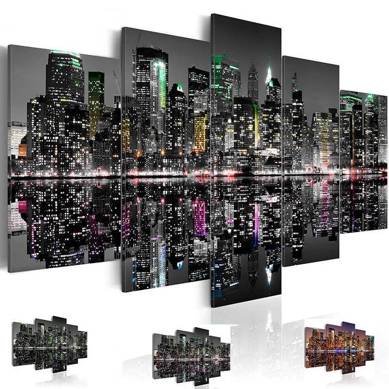 City Night Scenery Diy diamond - Embroidery York ulasan dan harga