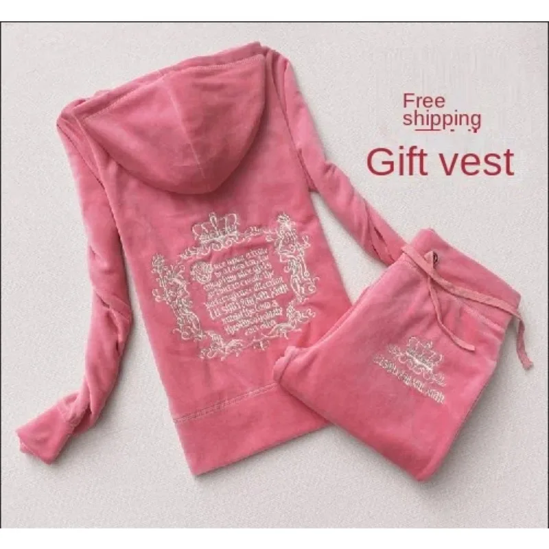 JC Tracksuit Women Velvet Wome - Embroidery Motif ulasan dan harga