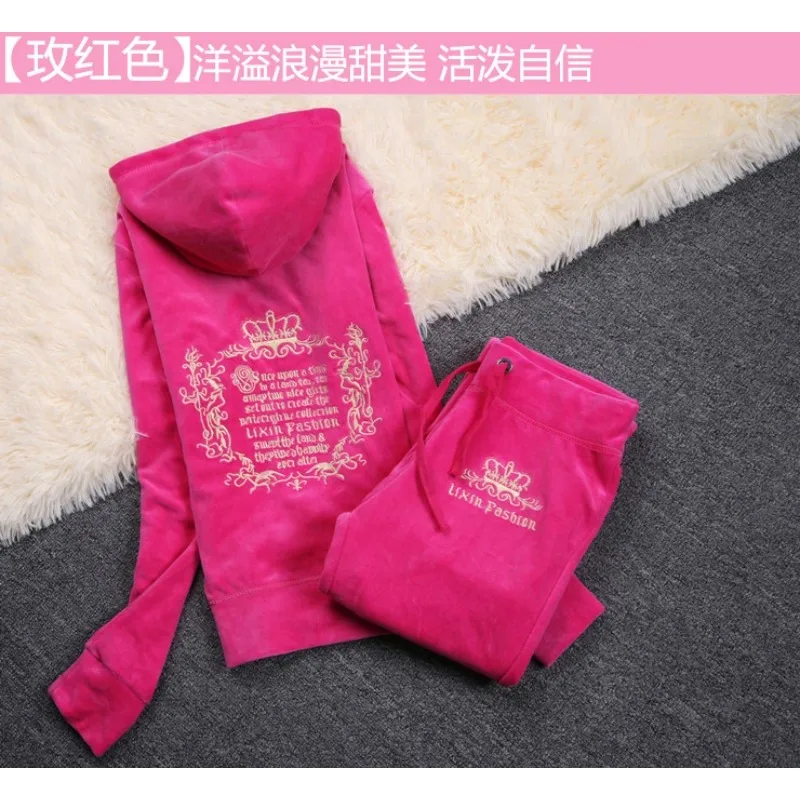 JC Tracksuit Women Velvet Wome - Embroidery Motif ulasan dan harga