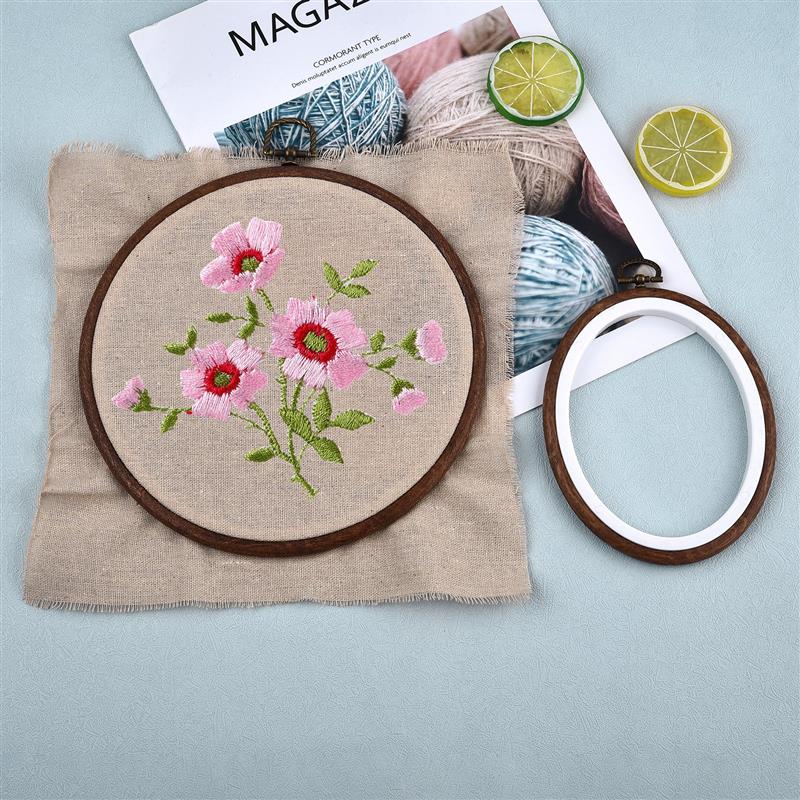 Sewing Tool Round Oval Wooden  - Stitch Marker Ring ulasan dan harga
