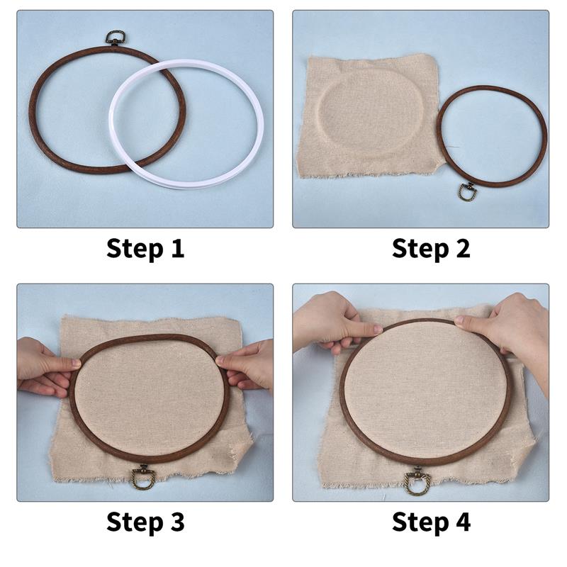 Sewing Tool Round Oval Wooden  - Stitch Marker Ring ulasan dan harga