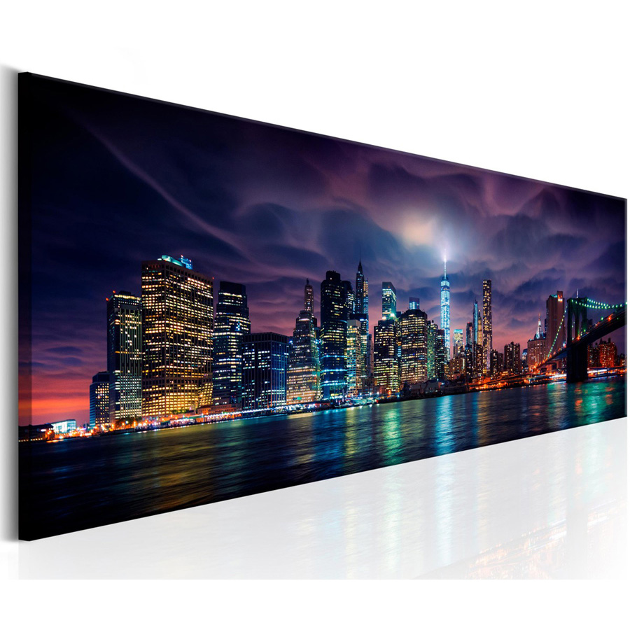 New York night landscape Large - Embroidery York ulasan dan harga