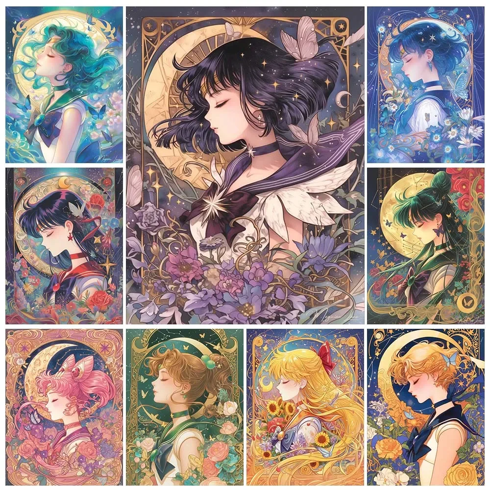 Cartoon Anime Diamond Painting - Embroidery Gift Ideas ulasan dan harga