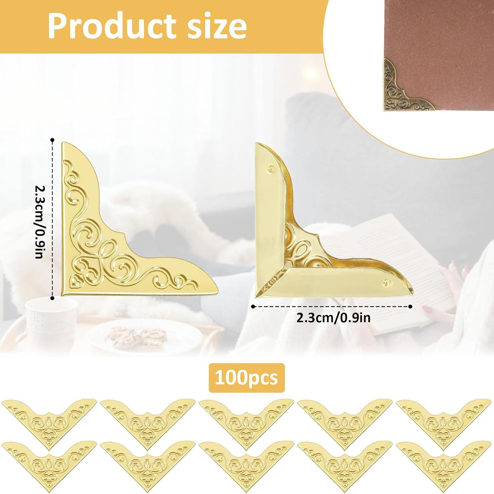 2xMetal Book Corner Protectors - Embroidery Journal Book ulasan dan harga