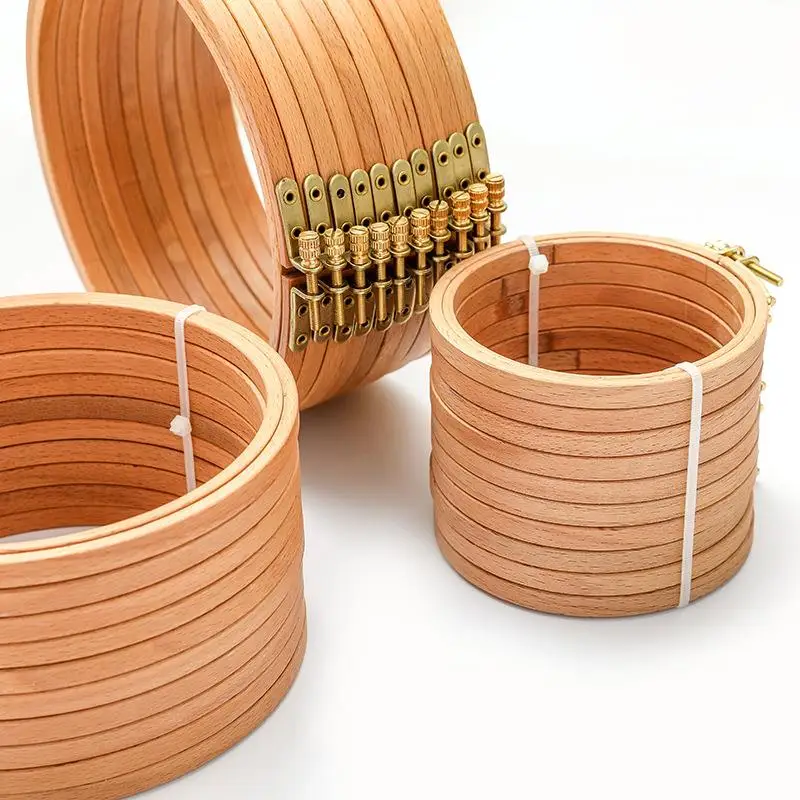 High Quality Beech Wood Embroi - Stitch Marker Ring ulasan dan harga