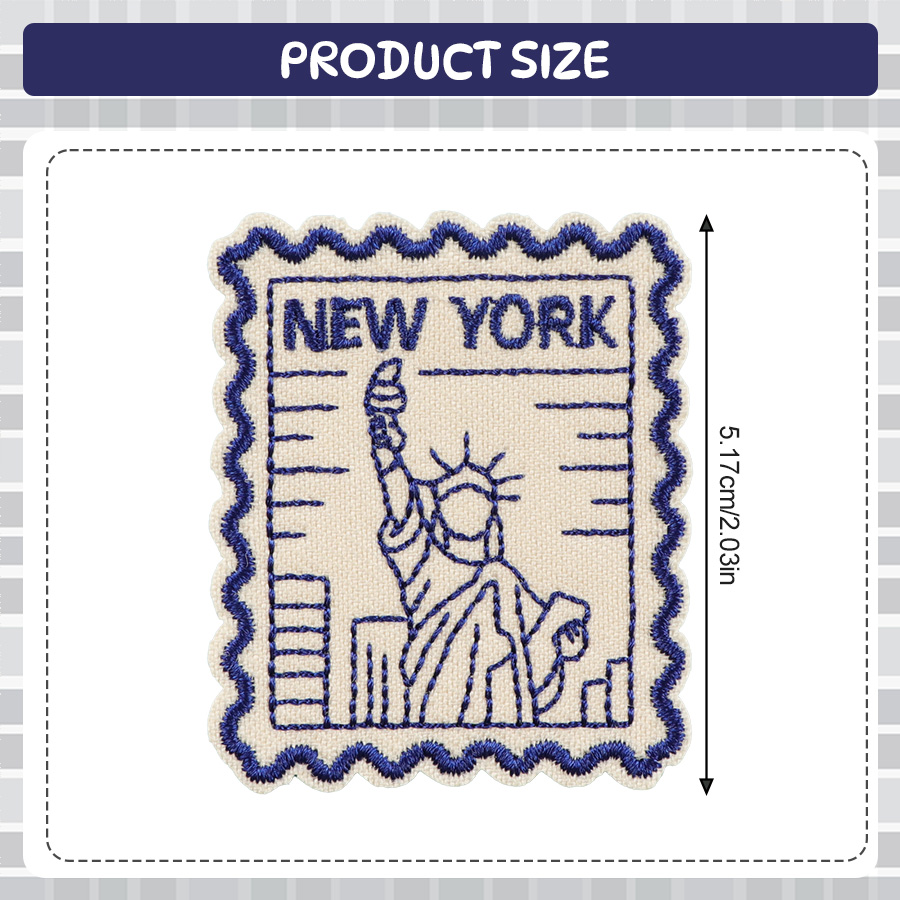 1pc New York Embroidery Fabric - Embroidery York ulasan dan harga