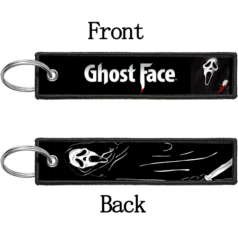 GHOST FACE Key Chain for Men W - Embroidery Gift Ideas ulasan dan harga