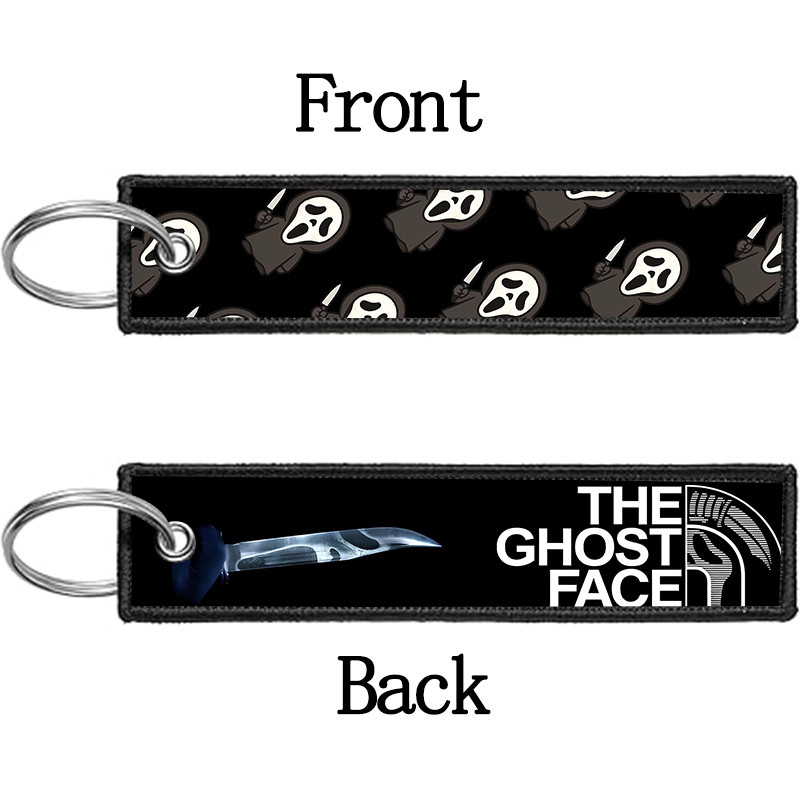 GHOST FACE Key Chain for Men W - Embroidery Gift Ideas ulasan dan harga
