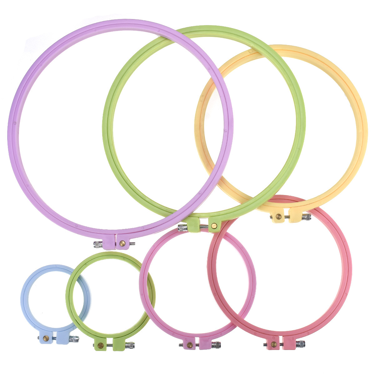 Round Cross Stitch Embroidery  - Stitch Marker Ring ulasan dan harga