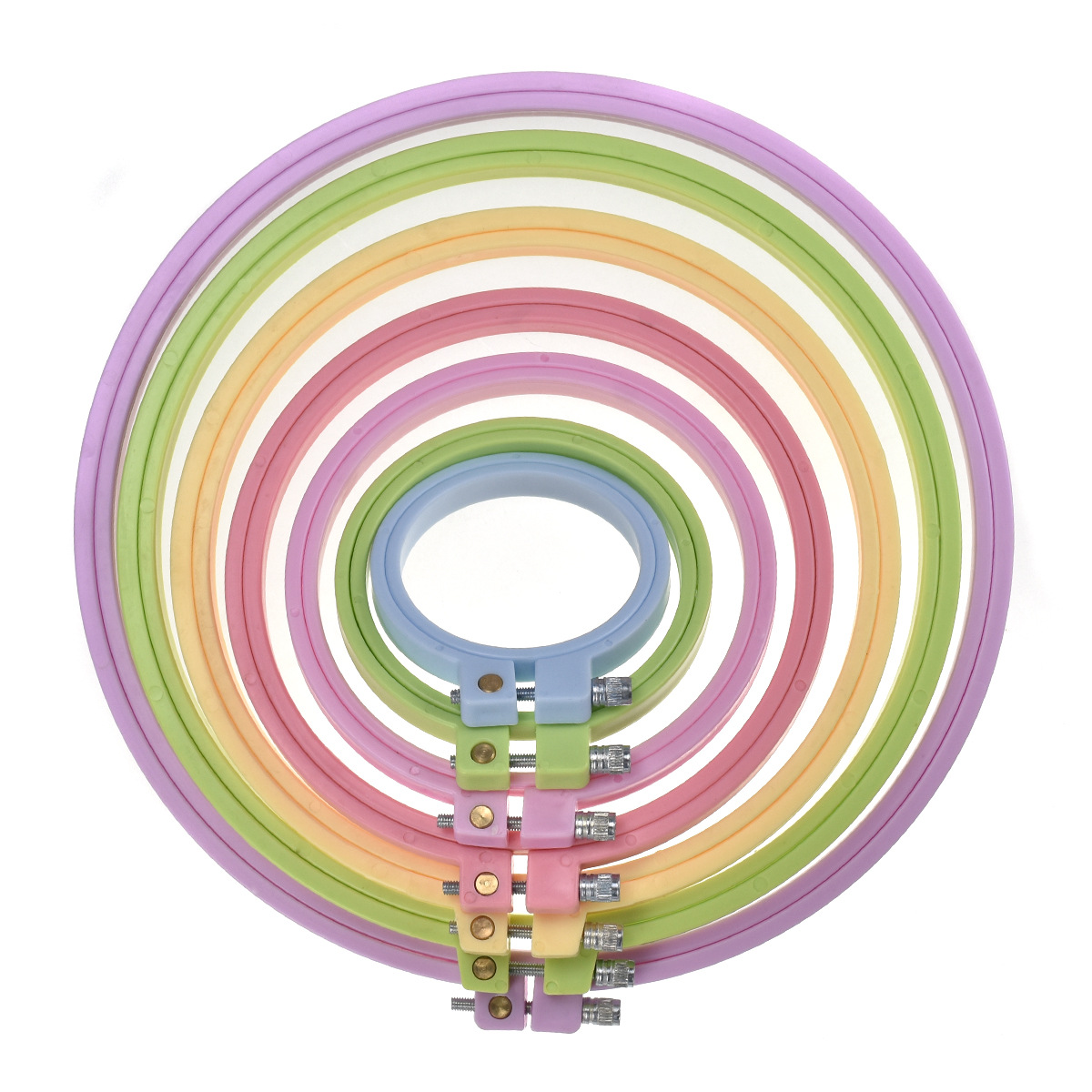 Round Cross Stitch Embroidery  - Stitch Marker Ring ulasan dan harga