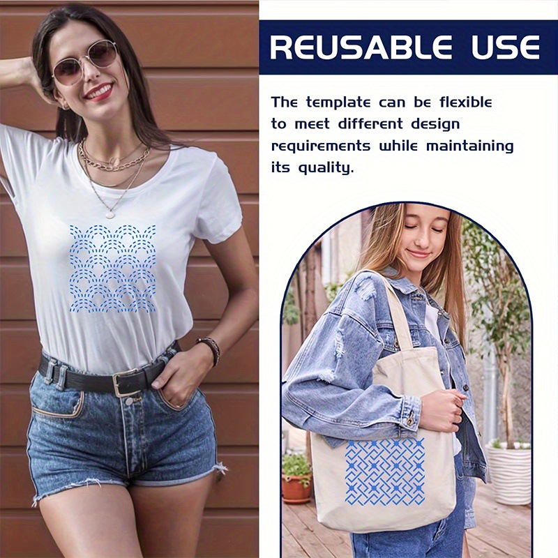 30Pcs Embroidery Templates DIY - Embroidery Motif ulasan dan harga
