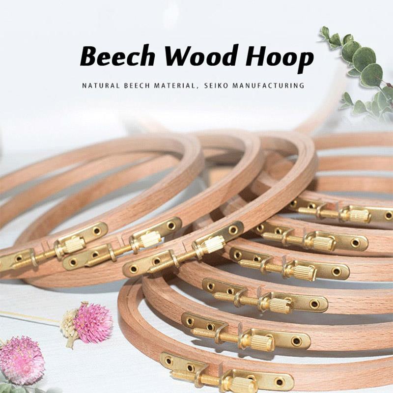 1pcs High Quality Beech Wood E - Stitch Marker Ring ulasan dan harga