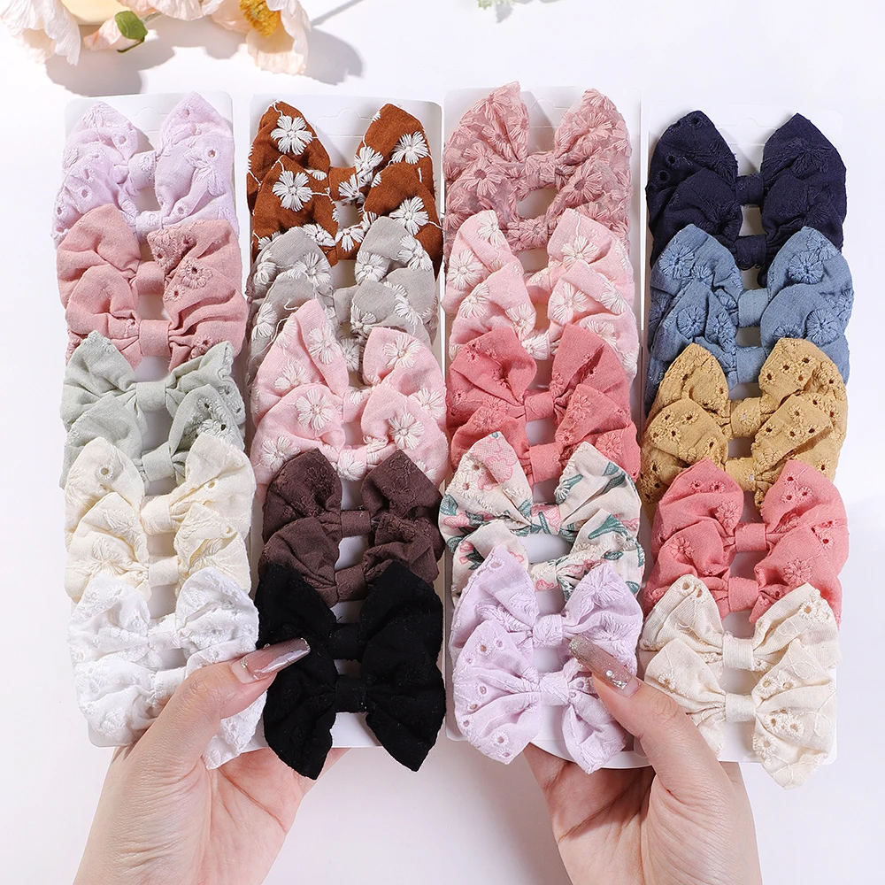 10Pcs/Set Fashion Bows Hairgri - Embroidery Gift Ideas ulasan dan harga