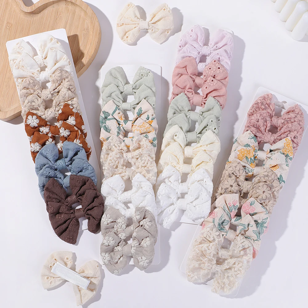 10Pcs/Set Fashion Bows Hairgri - Embroidery Gift Ideas ulasan dan harga