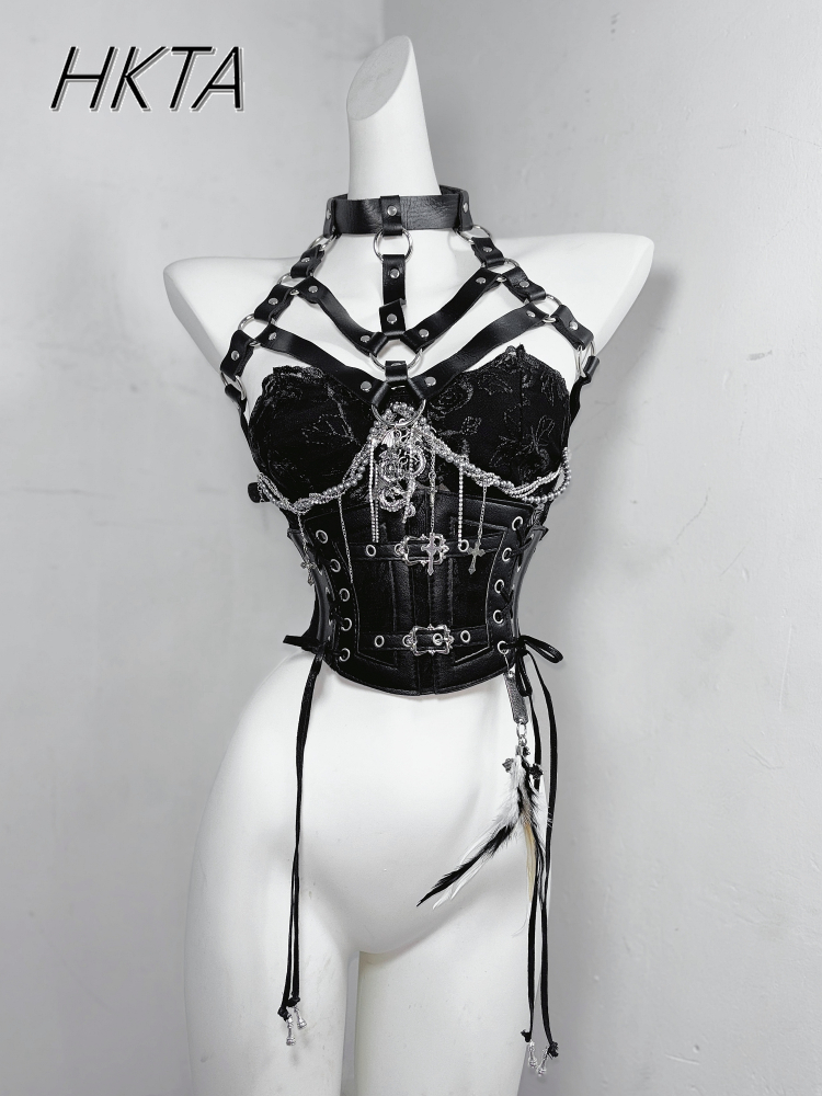 Dark Style Goth Metal Chain Wa - Embroidery Youtube ulasan dan harga
