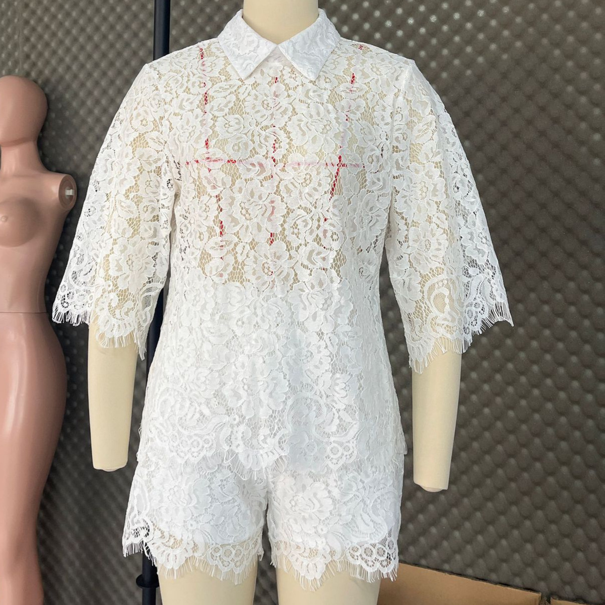 Sexy Lace Embroidery Shorts Su - Embroidery Motif ulasan dan harga