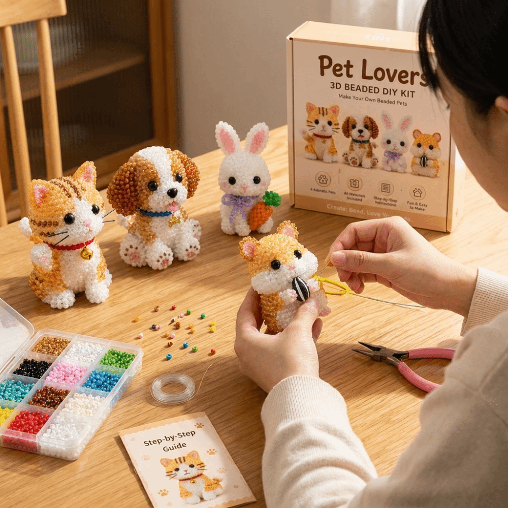 Handmade DIY Animal Bead Embro - Embroidery For Beginners ulasan dan harga