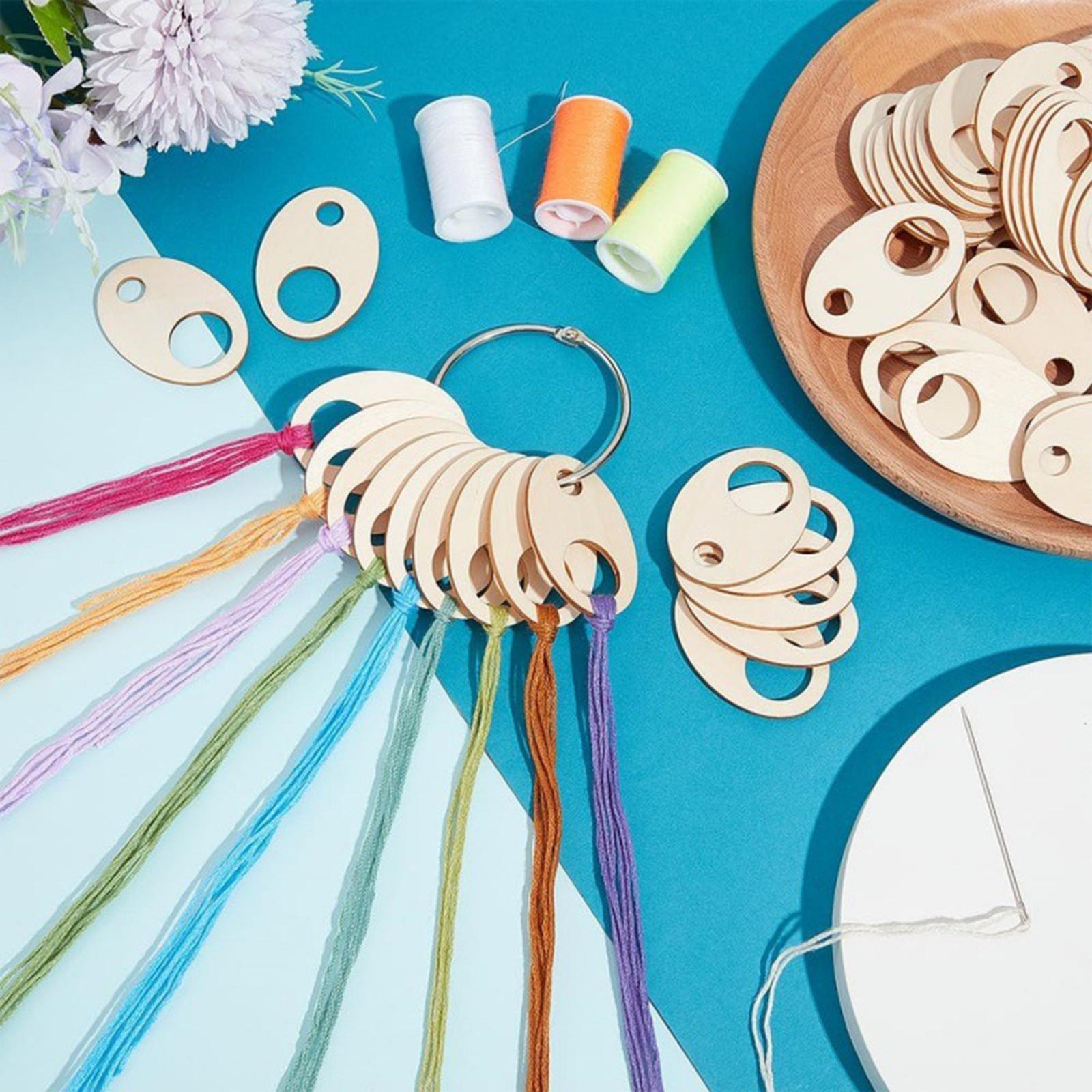 Wood Floss Drops Winding Board - Embroidery Floss ulasan dan harga