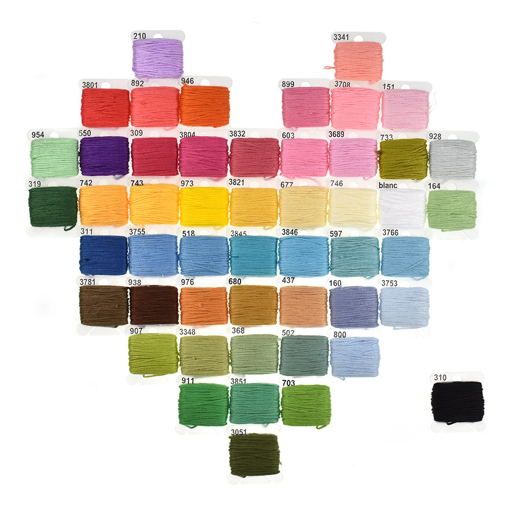 50 Assorted Embroidery Kit wit - Embroidery For Beginners ulasan dan harga