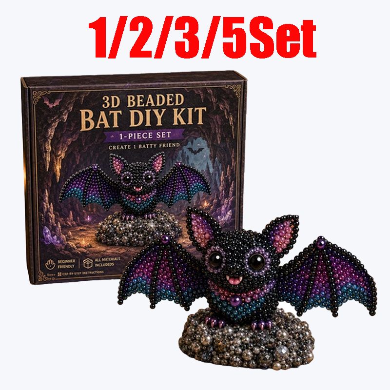 1/2/3/5Set 3D Beaded Bat Craft - Embroidery Youtube ulasan dan harga