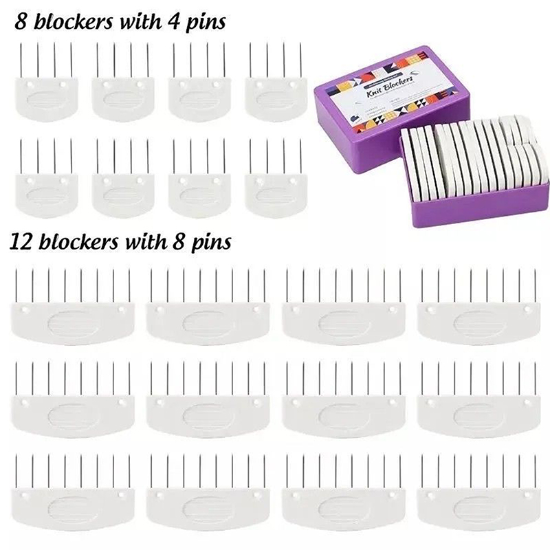 Knit Blockers Set 20Pcs Stainl - Stitch Marker Ring ulasan dan harga
