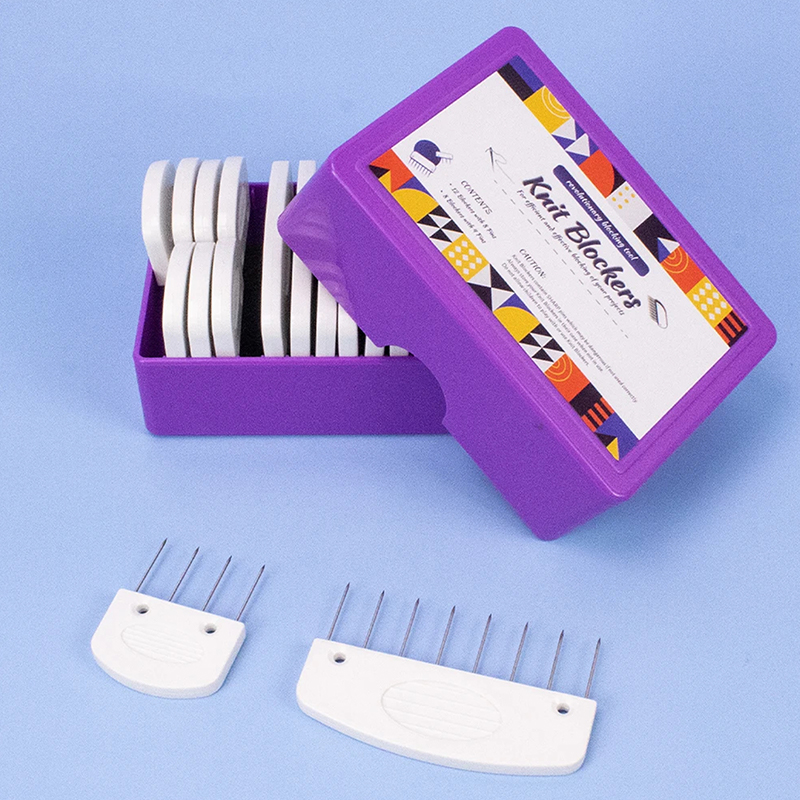 Knit Blockers Set 20Pcs Stainl - Stitch Marker Ring ulasan dan harga
