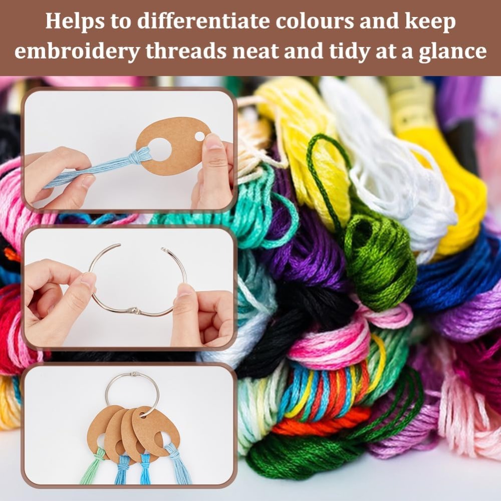 100Pcs Teardrop Floss Thread D - Embroidery Floss ulasan dan harga