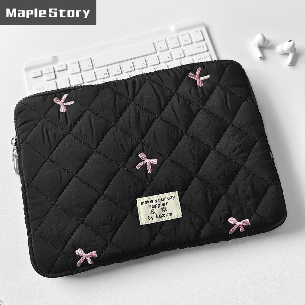 Bow Embroidery Laptop Sleeve C - Embroidery Journal Book ulasan dan harga