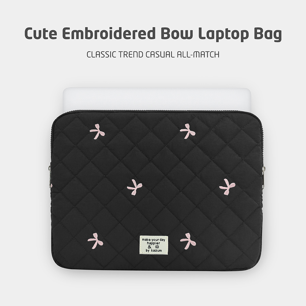 Bow Embroidery Laptop Sleeve C - Embroidery Journal Book ulasan dan harga