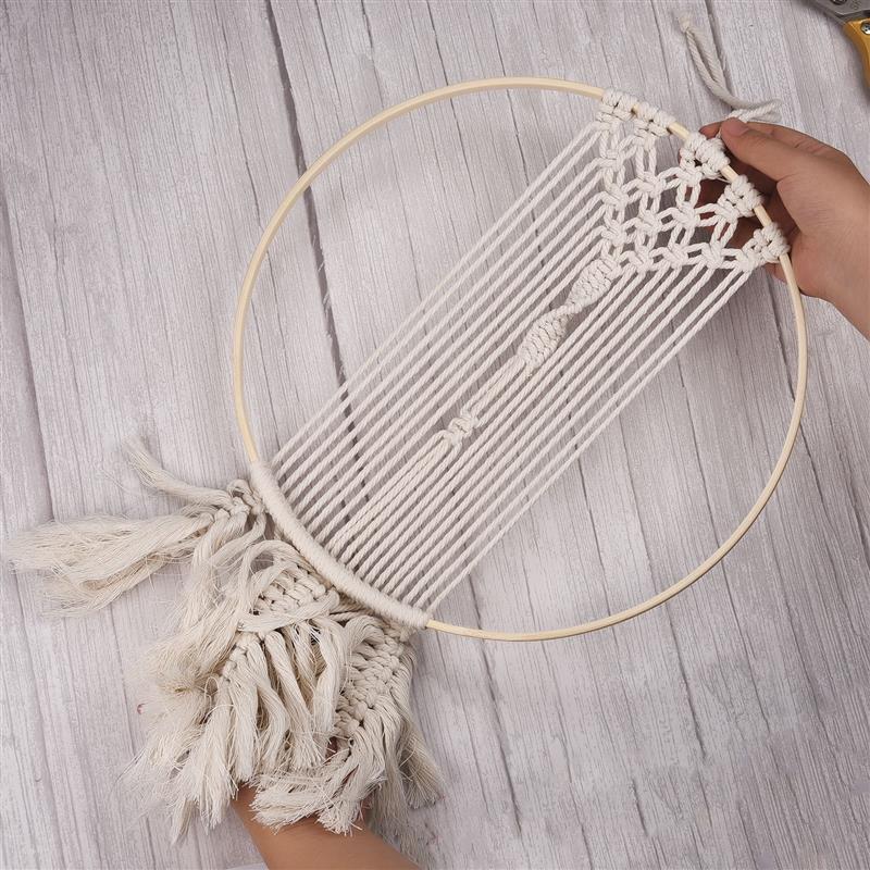 1/5Pcs 8-33cm Wooden DIY Handm - Stitch Marker Ring ulasan dan harga